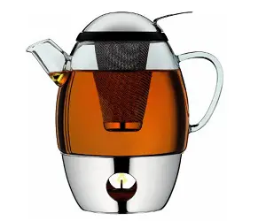 tea pot with integrated tea egg