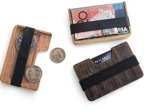 Poquito thin wooden wallet