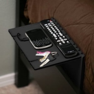 space saving folding bedside shelf 