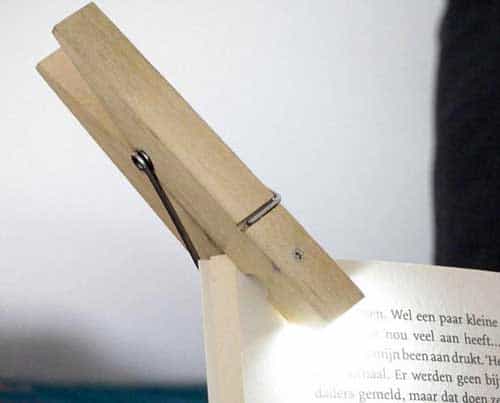 clothespin clip light