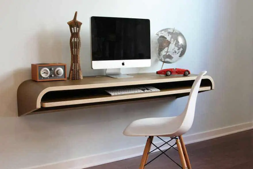 floating extendable wall desk