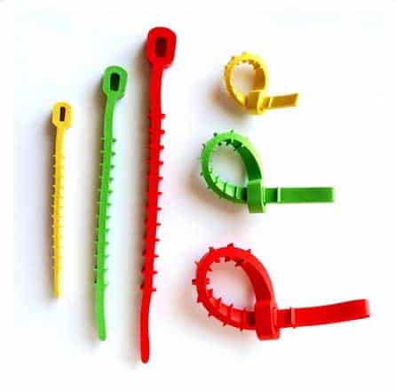 Q knot reusable zip ties