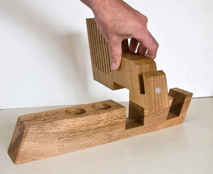 hardwood desk organizer