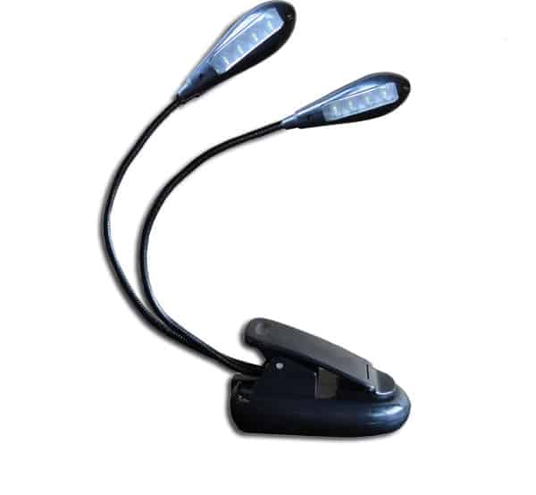 Clip-on reading light