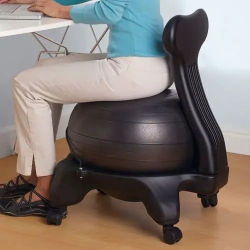 office chair alternative: an exercise ball