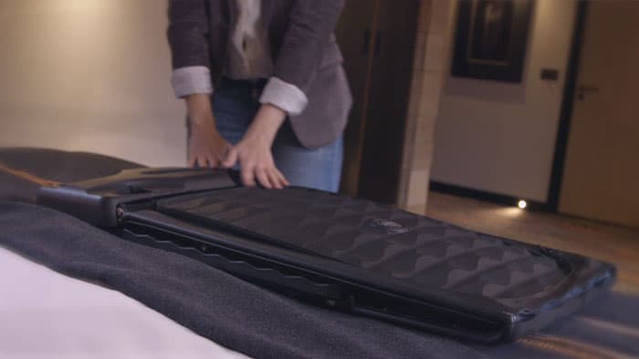 optional GPS lets you track your lost luggage