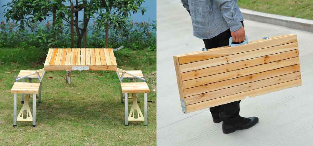 lightweight portable picnic table