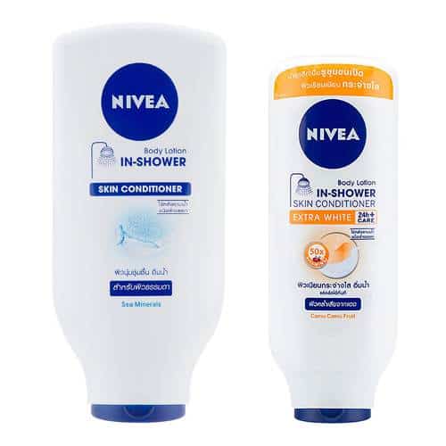 Nivea In Shower skin care products