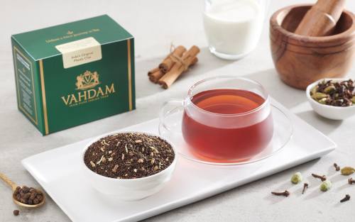 traditional Indian blend of Assam black tea and aromatic spices