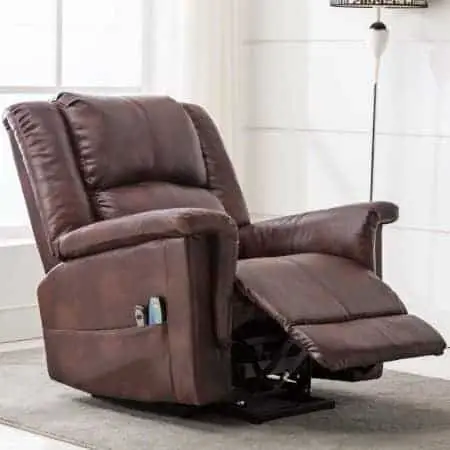 reclining power lift chair with massage and heat