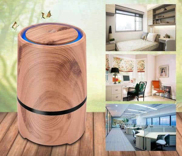 portable air purifier for travel, the office, and at home