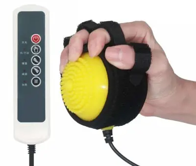 passive electric hand training device to combat spasms and after effects of stroke