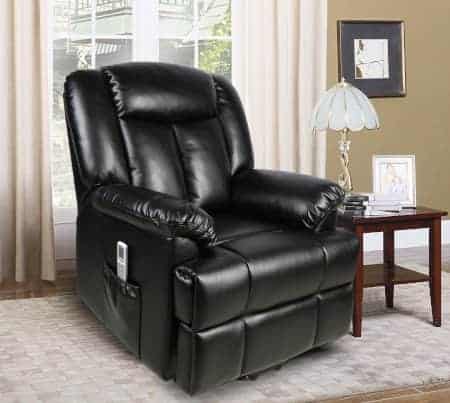 power lift recliner with heat and massage