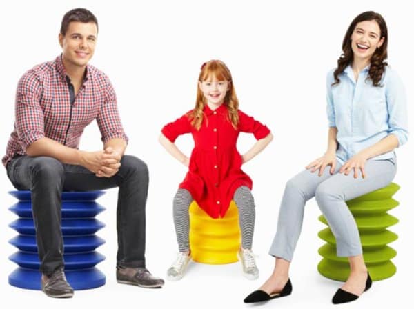 ergoergo stool allows you to wiggle and wobble thus building a stronger and more flexible core
