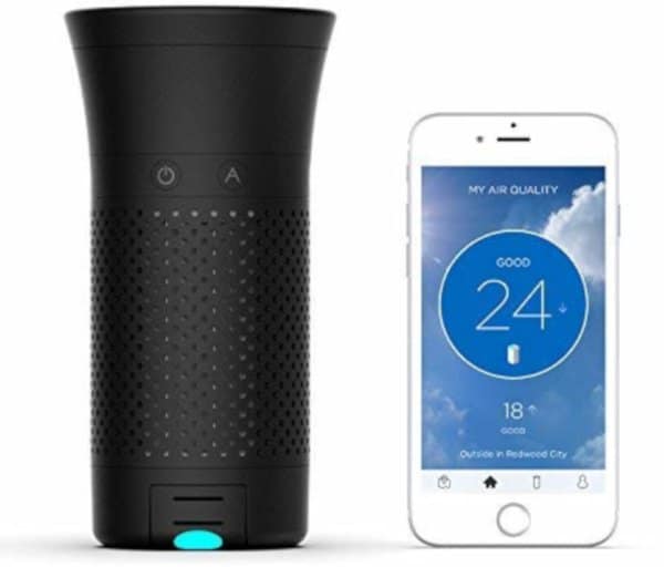 with detachable air quality tracker