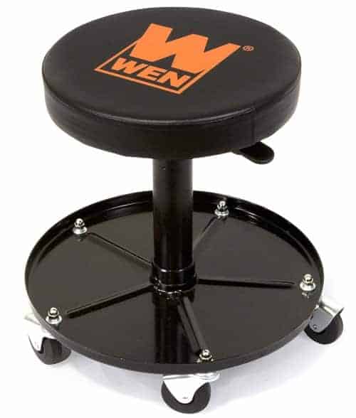 mechanic stool with parts tray