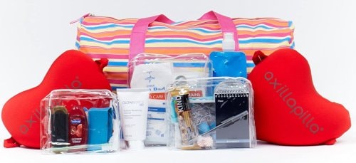 mastectomy gift bag includes 2 axillapilla comfort pillows drain Care Kit