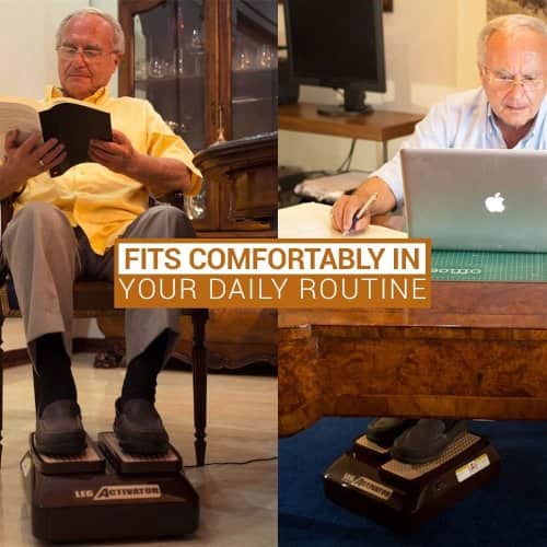 passive leg exerciser offers mild assistence