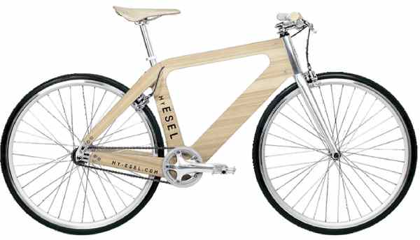 wooden frame electric bicycle